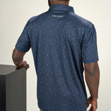 Lucky Drinks Polo - Men's Navy Patterned Polo