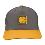 Lucky Square 2 - Grey and Yellow Clover Hat