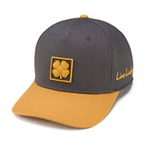 Lucky Square 2 - Grey and Yellow Clover Hat