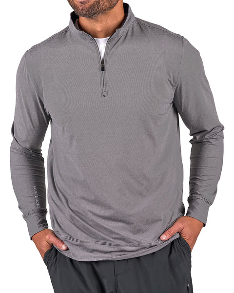 Men's Versatile Black Quarter-Zip Sweatshirt for Style and Comfort