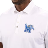 Crockett Polo - University of Memphis White Polo