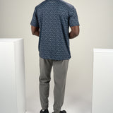Mojito Luck Polo - Men's Navy Patterned Polo