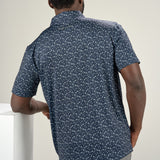 Mojito Luck Polo - Men's Navy Patterned Polo