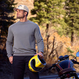 Waffle Crew - Grey Waffle Knit Crewneck