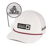 New Mexico State Whiteout - White NM Hat