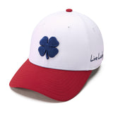 Premium Clover 167 Red White and Blue Fitted Performance Hat