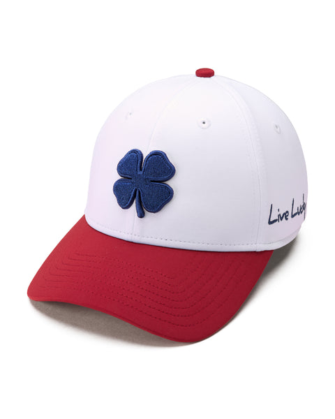 Red, White, and Blue Premium Clover Hat for Golf and Lifestyle