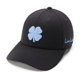 Premium Clover 184 Black Fitted Performance Hat