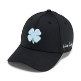 Premium Clover 187 Black Fitted Performance Hat