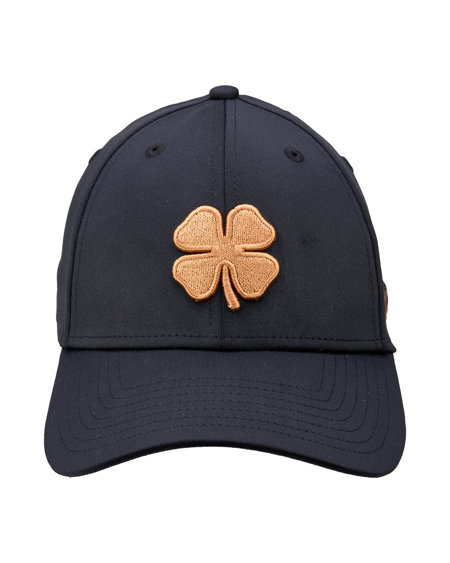 Orange and Black Premium Clover Hat for Golf and Lifestyle – Black Clover