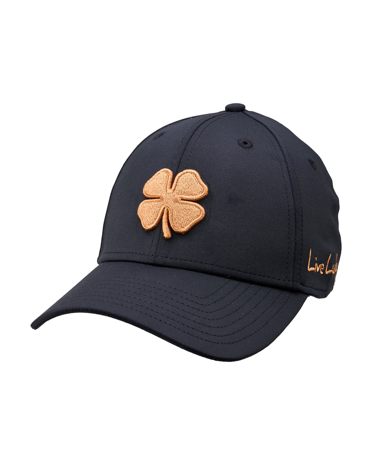 Orange and Black Premium Clover Hat for Golf and Lifestyle – Black Clover
