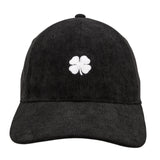 Stretch Cord - Black Corduroy Clover Hat