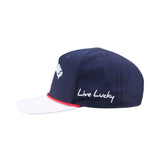 Timeless 5 - White and Navy Clover Hat