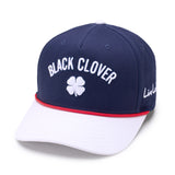 Timeless 5 - White and Navy Clover Hat
