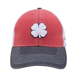 Two Tone Vintage 40 - Red and White Mesh Hat