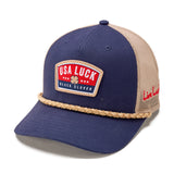 USA Lucky Rope - Navy Mesh Hat