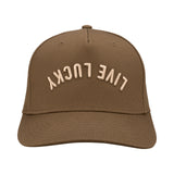 Upside Down Luck 11 Brown Cotton Twill Hat