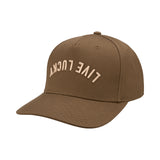 Upside Down Luck 11 Brown Cotton Twill Hat