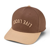 Upside Down Luck 17 - Brown Cotton Twill Hat