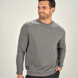 Waffle Crew - Grey Waffle Knit Crewneck