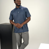 Wishing Star Polo - Men's Navy Patterned Polo