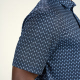 Wishing Star Polo - Men's Navy Patterned Polo