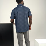 Wishing Star Polo - Men's Navy Patterned Polo
