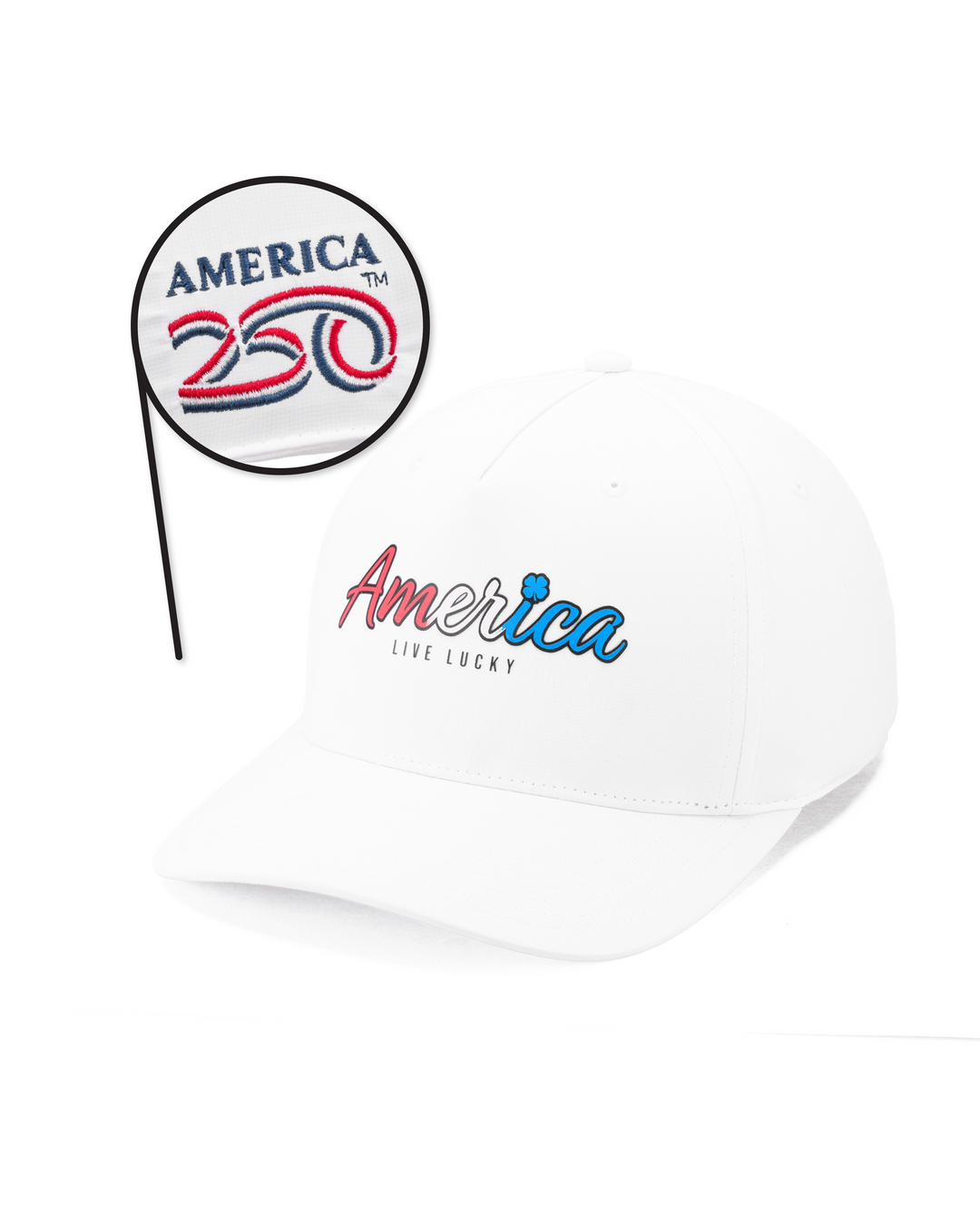 Unisex Patriotic White Hat - America 250th Edition – Black  display picture 2