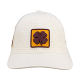 perforated white hat from Black Clover featuring ASU Sun devils logo