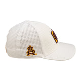 perforated white hat from Black Clover featuring ASU Sun devils logo