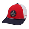 red and blue two tone rope hat from Black Clover featuring Arizona Wildcats logo