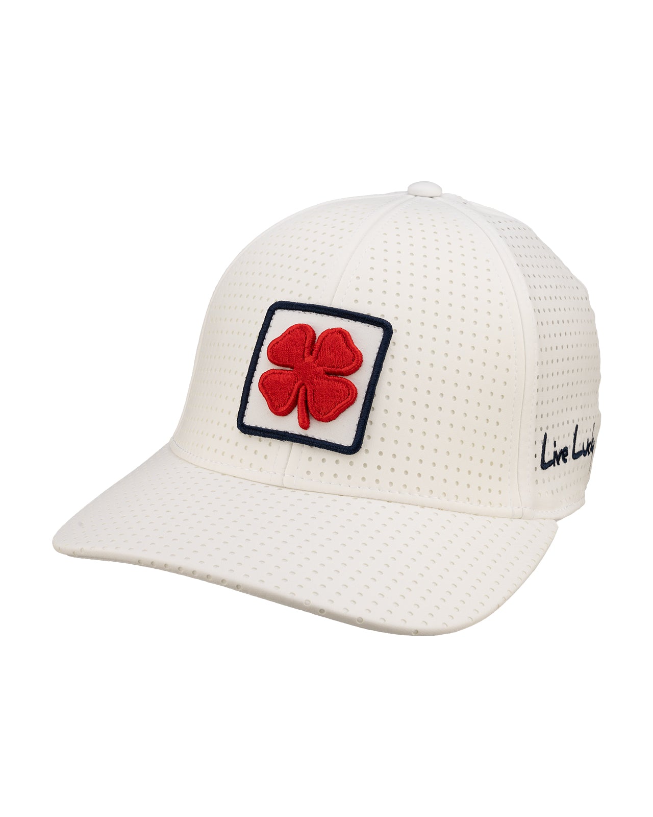 White perforated hat from Black Clover featuring Arizona Wildcats logo