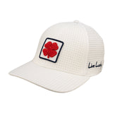 White perforated hat from Black Clover featuring Arizona Wildcats logo