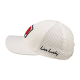 White perforated hat from Black Clover featuring Arizona Wildcats logo