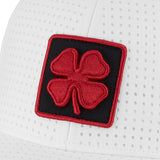 white perforated hat for University of Arkansas by Black Clover