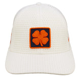 White perforated hat from Black Clover featuring Auburn University logo