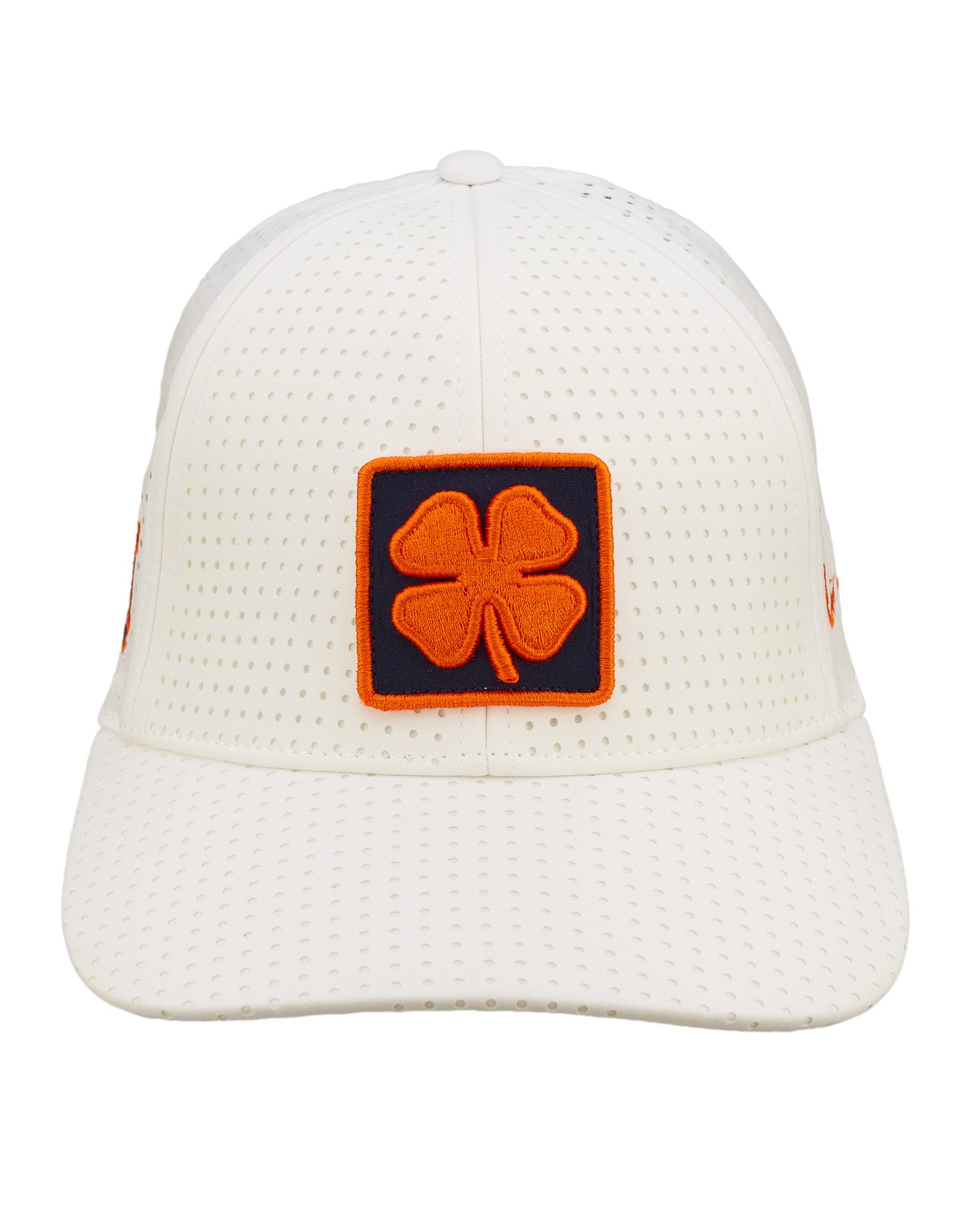 White perforated hat from Black Clover featuring Auburn University logo