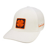 White perforated hat from Black Clover featuring Auburn University logo