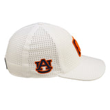 White perforated hat from Black Clover featuring Auburn University logo