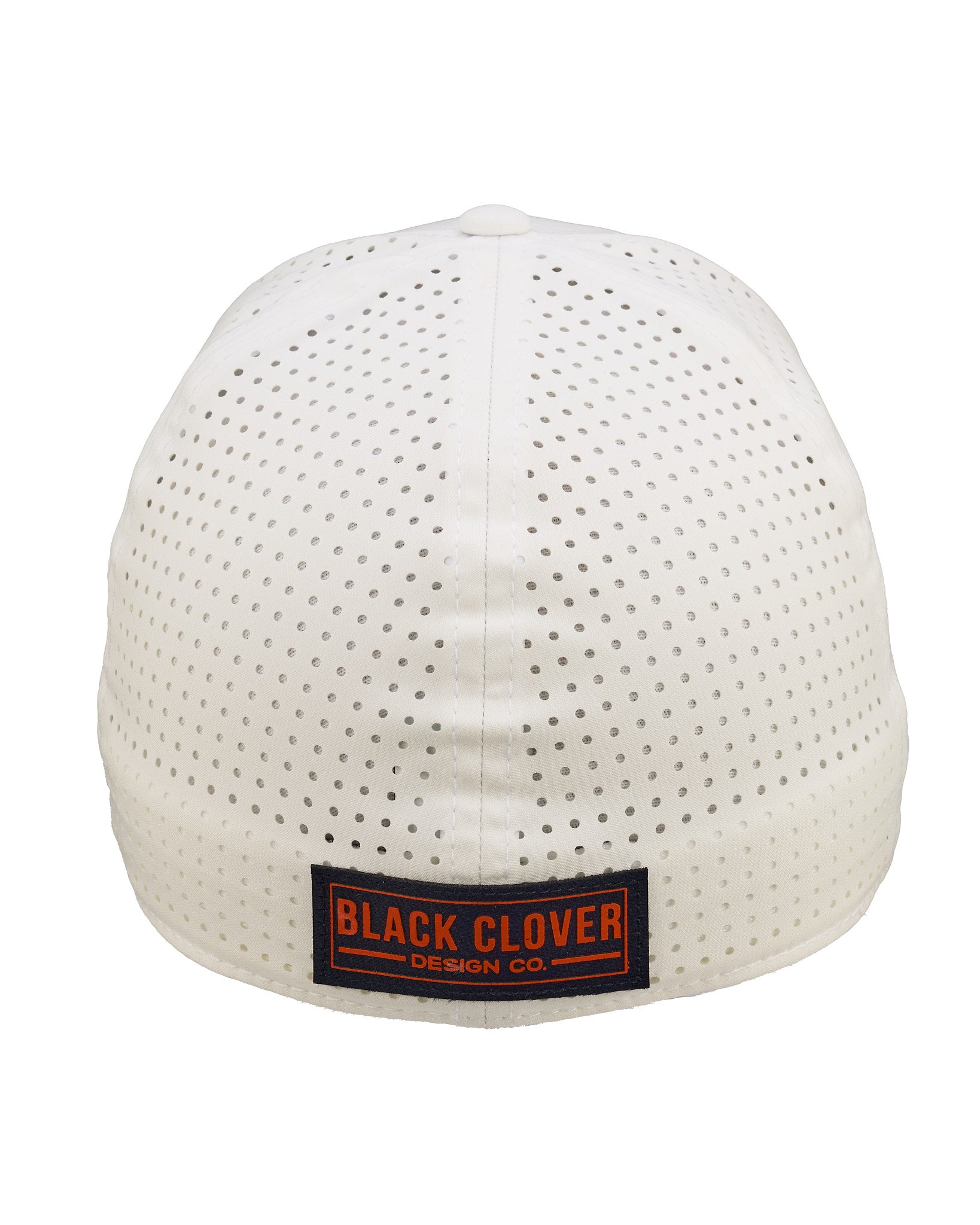 White perforated hat from Black Clover featuring Auburn University logo