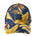 gold and blue tropical print hat from Black Clover