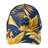 gold and blue tropical print hat from Black Clover