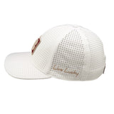 white perforated hat from Black Clover featuring Boston College Eagles logo