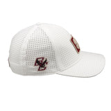 white perforated hat from Black Clover featuring Boston College Eagles logo