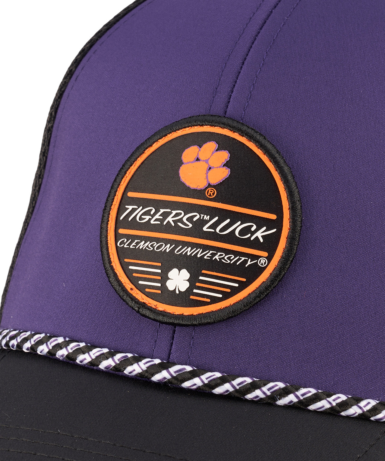 purple and black hat by Black Clover for the Clemson University Tigers