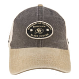 Tan and brown two tone vintage style hat from Black Clover featuring University of Colorado Buffs patch