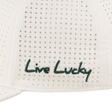 Perforated white hat from Black Clover featuring Colorado State patch in Green