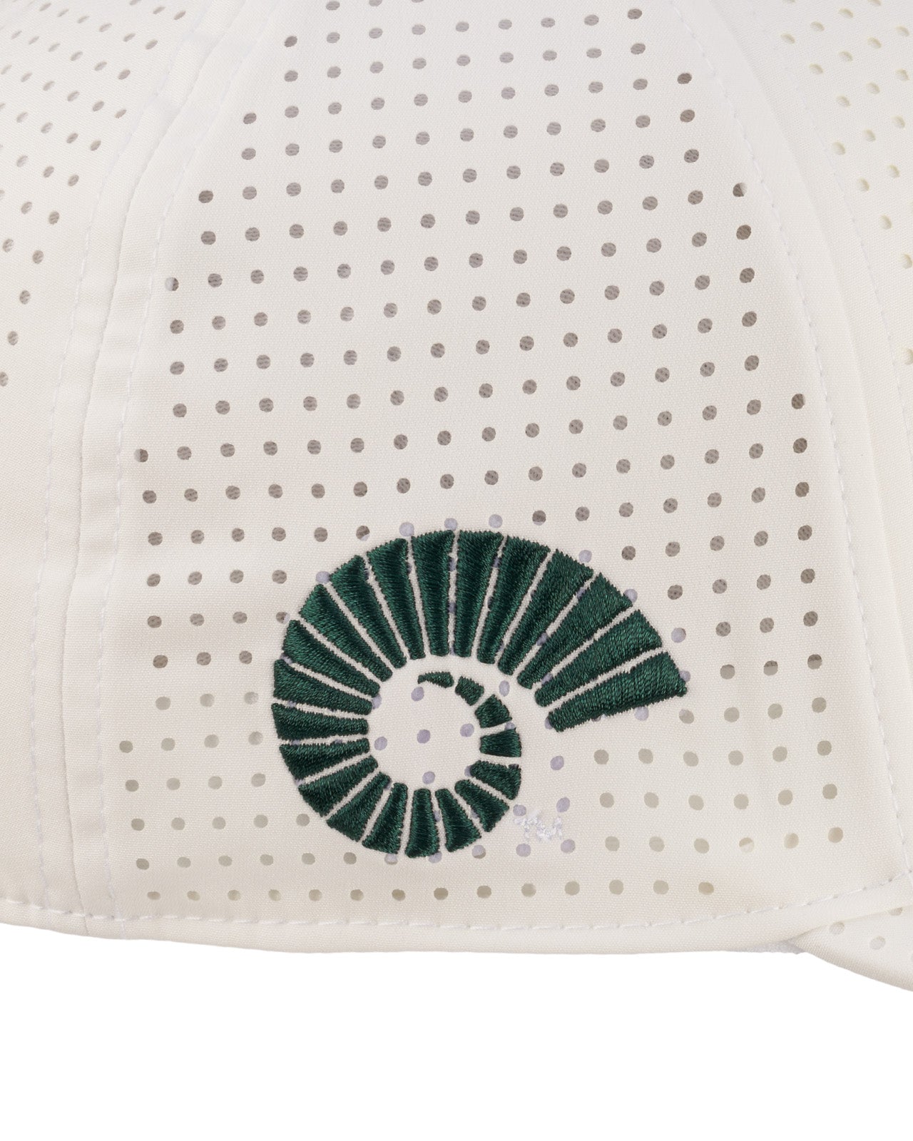 Perforated white hat from Black Clover featuring Colorado State patch in Green