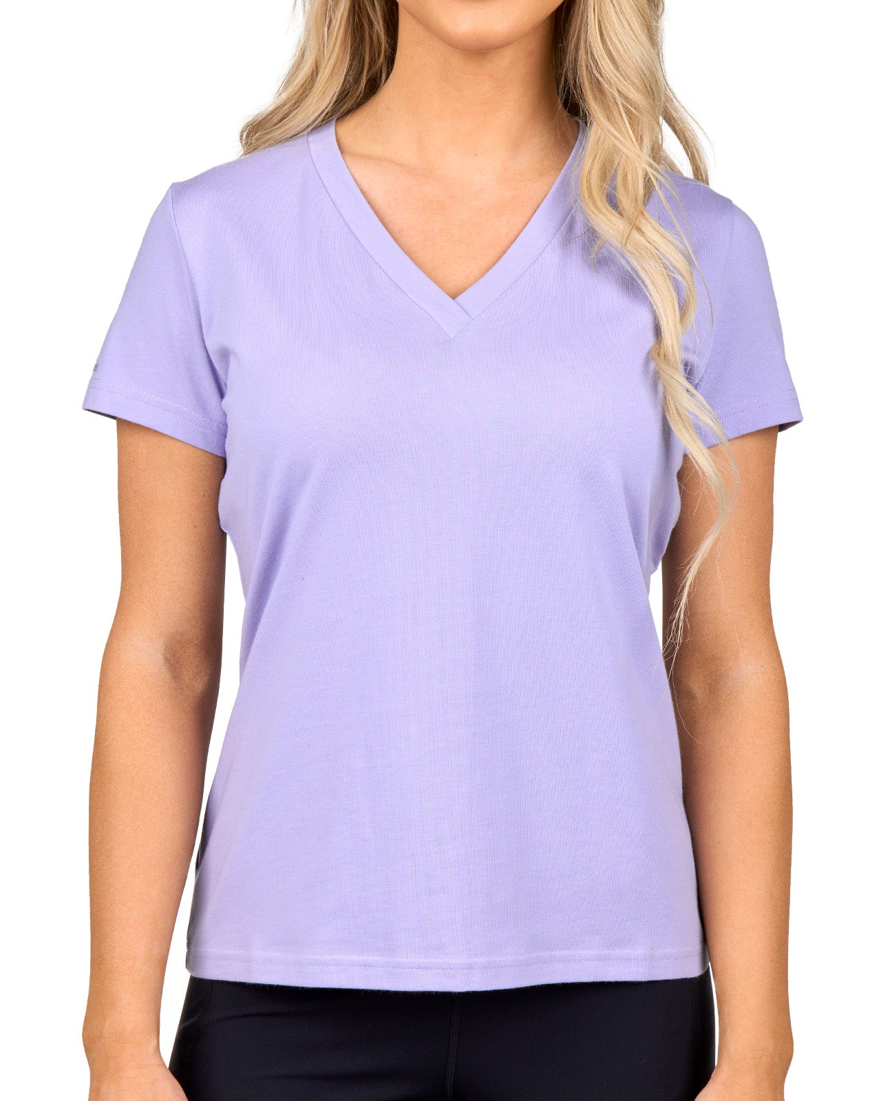 Women's Luxe Purple V-Neck Tee | Black Clover Apparel