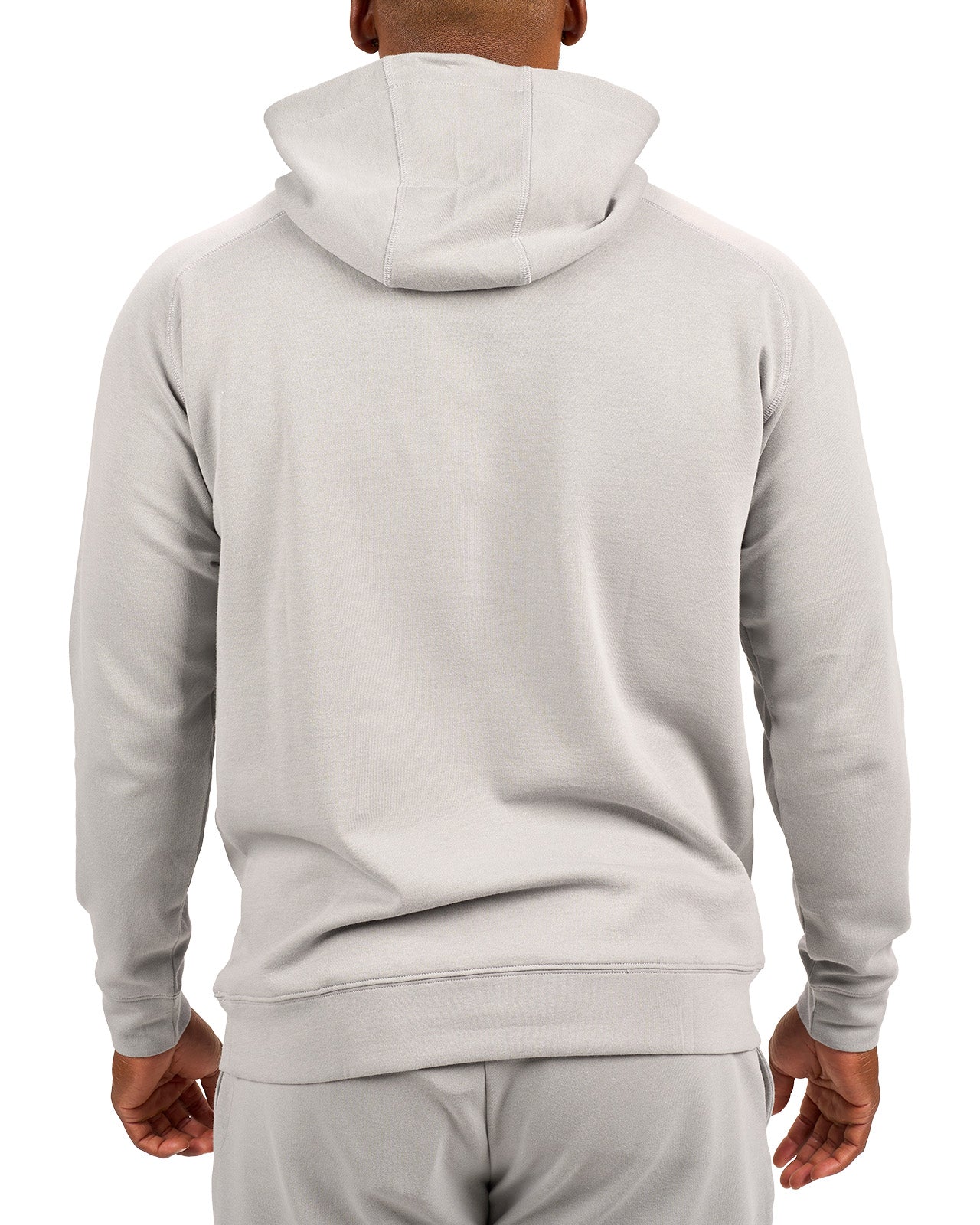 light grey hoodie with Black Clover logo on chest